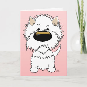 Cartes Pour Fêtes Annuelles Westie Valentine