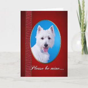 Cartes Pour Fêtes Annuelles Westie Valentine