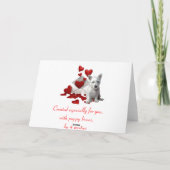 Cartes Pour Fêtes Annuelles Westie Valentine, soit le mien (Dos)