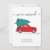 Cartes Pour Fêtes Annuelles We've Moved Christmas Moving (Devant)