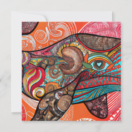 Cartes Pour Fêtes Annuelles Whale Wow (Devant)