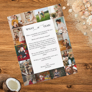 Cartes Pour Fêtes Annuelles What A Year 14th Photo Collage Joyeux Noël