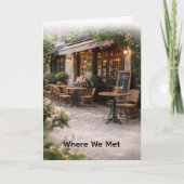 Cartes Pour Fêtes Annuelles Where We Met Photo Valentine's Day  (Devant)