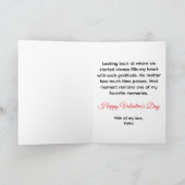 Cartes Pour Fêtes Annuelles Where We Met Photo Valentine's Day  (Intérieur)