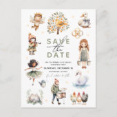 Cartes Pour Fêtes Annuelles Whimsical 12 jours de Noël' (Devant)