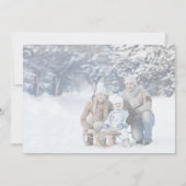 Cartes Pour Fêtes Annuelles Whimsical Black Holidays 2 Photos horizontales (Dos)