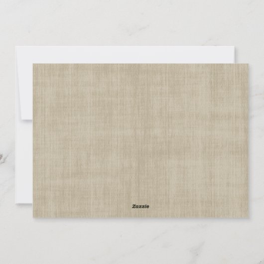 Cartes Pour Fêtes Annuelles Whimsical Burlap Rustique Joyeux Noël Photo (Dos)