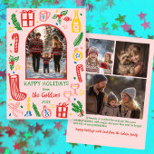 Cartes Pour Fêtes Annuelles Whimsical Christmas Cute Custom Arch 4 PHOTO