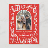 Cartes Pour Fêtes Annuelles Whimsical Christmas Cute Custom Arch PHOTO (Devant)