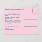 Cartes Pour Fêtes Annuelles Whimsical Christmas Grid Cute Custom (Dos)