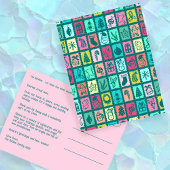 Cartes Pour Fêtes Annuelles Whimsical Christmas Grid Cute Custom