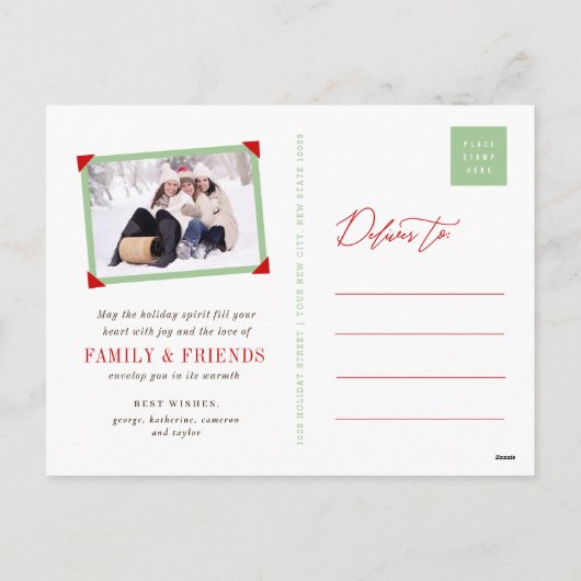 Cartes Pour Fêtes Annuelles Whimsical Christmas Trees Winter Wonderland Photo (Dos)