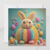 Cartes Pour Fêtes Annuelles Whimsical Cute Bunny Easter (Devant)
