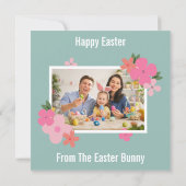 Cartes Pour Fêtes Annuelles Whimsical Cute Bunny Easter (Dos)