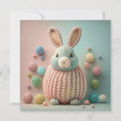 Cartes Pour Fêtes Annuelles Whimsical Cute Bunny Easter (Devant)