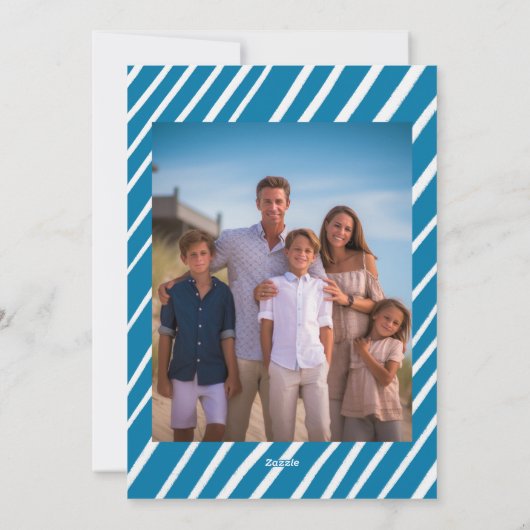 Cartes Pour Fêtes Annuelles Whimsical Dreidel Menorah CUSTOM Photo HANOUKKA (Dos)