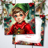 Cartes Pour Fêtes Annuelles Whimsical Elf | Personalized Christmas