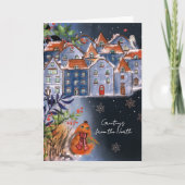 Cartes Pour Fêtes Annuelles Whimsical Fox Greetings from the Nordic Village (Devant)