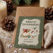 Cartes Pour Fêtes Annuelles Whimsical Goose Classroom Christmas