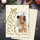 Cartes Pour Fêtes Annuelles Whimsical Hand-Drawn Christmas Tree Arch Photo