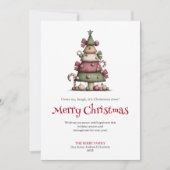 Cartes Pour Fêtes Annuelles Whimsical hand drawn Christmas tree greeting card (Devant)