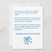 Cartes Pour Fêtes Annuelles Whimsical Hanukkah Cute Custom Arch PHOTO (Dos)