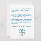 Cartes Pour Fêtes Annuelles Whimsical Hanukkah Cute Custom Arch PHOTO (Dos)