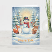 Cartes Pour Fêtes Annuelles Whimsical Happy Yule card (Devant)