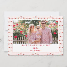 Whimsical Hearts Happy Valentine's Day Photo Card