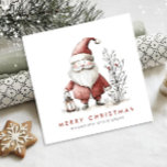 Cartes Pour Fêtes Annuelles Whimsical Minimal Santa Claus Christmas Corporate<br><div class="desc">Surprenez et apportez la joie à vos proches et rendez la fête inoubliable. Pour plus de personnalisation,  cliquez sur le lien "customiser plus" et utilisez notre outil de conception pour modifier ce modèle.</div>