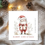 Cartes Pour Fêtes Annuelles Whimsical Minimal Santa Claus Christmas Corporate<br><div class="desc">Surprenez et apportez la joie à vos proches et rendez la fête inoubliable. Pour plus de personnalisation,  cliquez sur le lien "customiser plus" et utilisez notre outil de conception pour modifier ce modèle.</div>