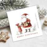 Cartes Pour Fêtes Annuelles Whimsical Minimal Santa Claus Christmas Corporate<br><div class="desc">Surprenez et apportez la joie à vos proches et rendez la fête inoubliable. Pour plus de personnalisation,  cliquez sur le lien "customiser plus" et utilisez notre outil de conception pour modifier ce modèle.</div>