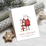 Cartes Pour Fêtes Annuelles Whimsical Minimal Santa Claus Christmas Corporate<br><div class="desc">Surprenez et apportez la joie à vos proches et rendez la fête inoubliable. Pour plus de personnalisation,  cliquez sur le lien "customiser plus" et utilisez notre outil de conception pour modifier ce modèle.</div>