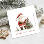 Cartes Pour Fêtes Annuelles Whimsical Minimal Santa Claus Christmas Corporate<br><div class="desc">Surprenez et apportez la joie à vos proches et rendez la fête inoubliable. Pour plus de personnalisation,  cliquez sur le lien "customiser plus" et utilisez notre outil de conception pour modifier ce modèle.</div>