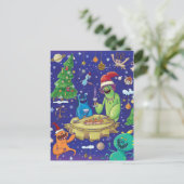 Cartes Pour Fêtes Annuelles Whimsical Monsters Illustration/  (Debout devant)