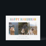 Cartes Pour Fêtes Annuelles Whimsical mou Happy Hanoukka Multi Photo Four<br><div class="desc">Whimsical Cute Happy Hanoukka Multi Photo Four Carte Holiday</div>