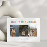 Cartes Pour Fêtes Annuelles Whimsical mou Happy Hanoukka Multi Photo Four<br><div class="desc">Whimsical Cute Happy Hanoukka Multi Photo Four Carte Holiday</div>