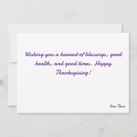 Cartes Pour Fêtes Annuelles Whimsical Mouse – Autumn Forest  (Dos)