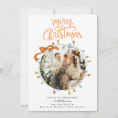 Cartes Pour Fêtes Annuelles Whimsical Photo Pastel Christmas Lights (Devant)