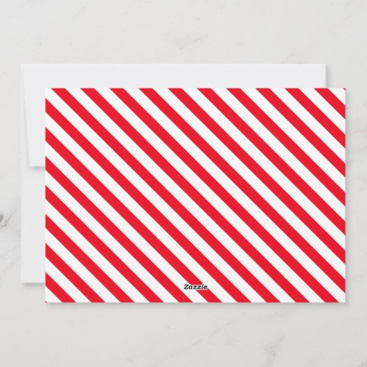 Cartes Pour Fêtes Annuelles Whimsical Red Pink Père Noël Joyeux Noël (Dos)