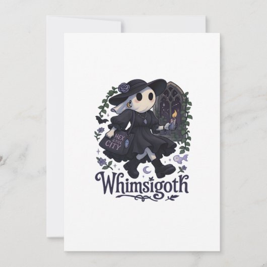 Cartes Pour Fêtes Annuelles Whimsigoth avec City Classic – Magie Urbaine Renco (Devant)