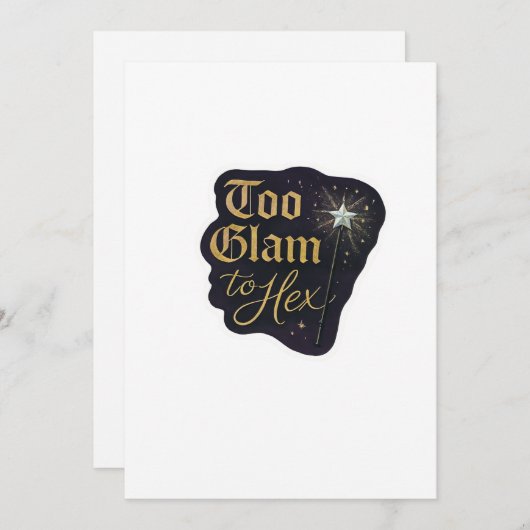 Cartes Pour Fêtes Annuelles Whimsigoth Imaginaire Forêts mystiques, lunes et m (Devant / Derrière)