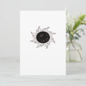 Cartes Pour Fêtes Annuelles Whimsigoth Sun Space Mounts Et Sunset (Debout devant)