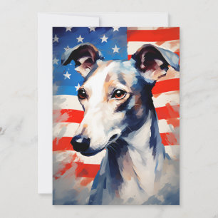 Cartes Pour Fêtes Annuelles Whippet 4 juillet fête de l'indépendance