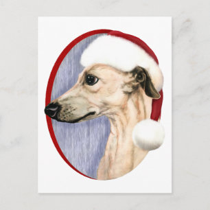 Cartes Pour Fêtes Annuelles Whippet Christmas Fawn Père Noël