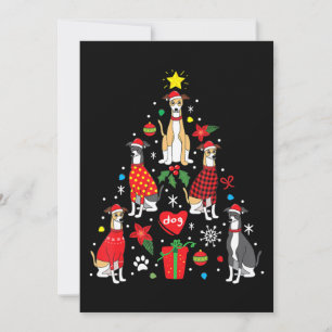 Cartes Pour Fêtes Annuelles Whippet Noël Ornement Arbre Drôle Chien Maman Papa