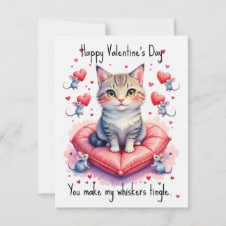Cartes Pour Fêtes Annuelles 💘🐈Whisker-Tingling Romance