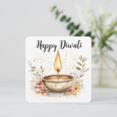 Cartes Pour Fêtes Annuelles Whispers of Flame, Diwali (Debout devant)