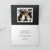 Cartes Pour Fêtes Annuelles White Bold Script photo superposition Bonne année (Intérieur)