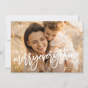 Cartes Pour Fêtes Annuelles White Retro Script Tout Joyer Photo